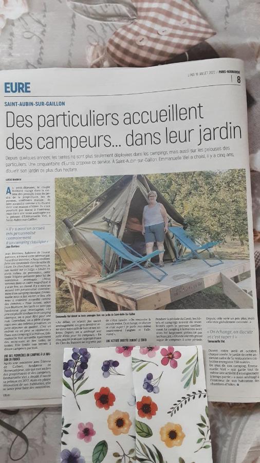 Lodge Exterieur 2 Personnes Saint-Aubin-sur-Gaillon Exteriör bild